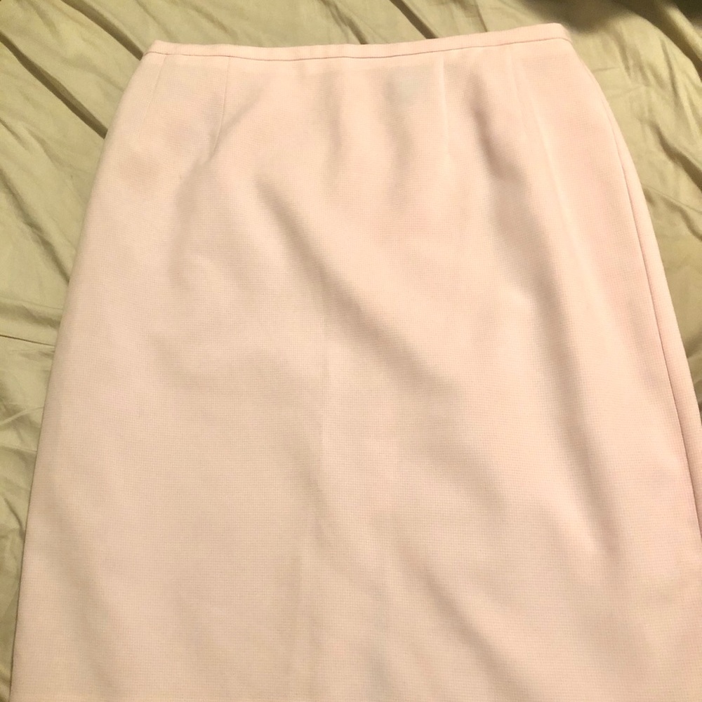 Vintage pastel pink/white checkered midi skirt